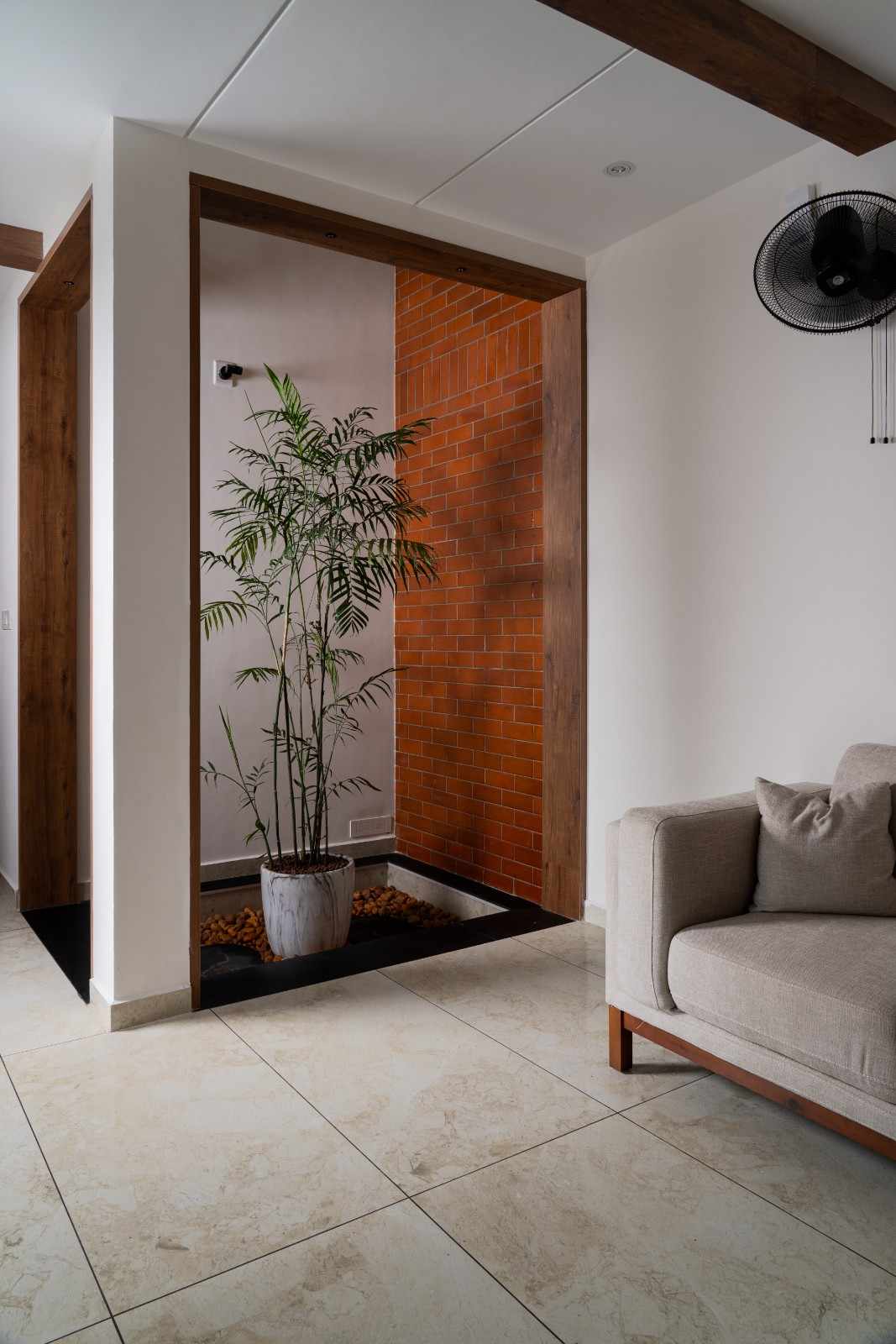 compact internal courtyard